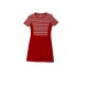 Lacoste Women Red Striped Dress – Classic Sport Chic Style